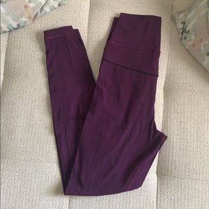 Lululemon plum leggings